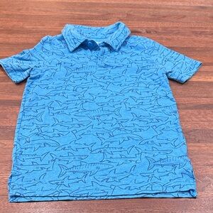 Jelly Beans Blue Shark Print Polo